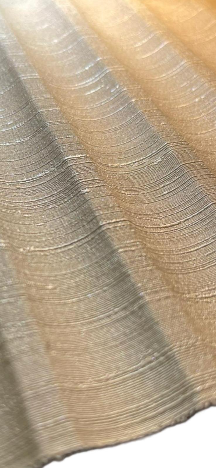 סרגל דמוי בד מבריק – דגם 99070 בגוון שמנת