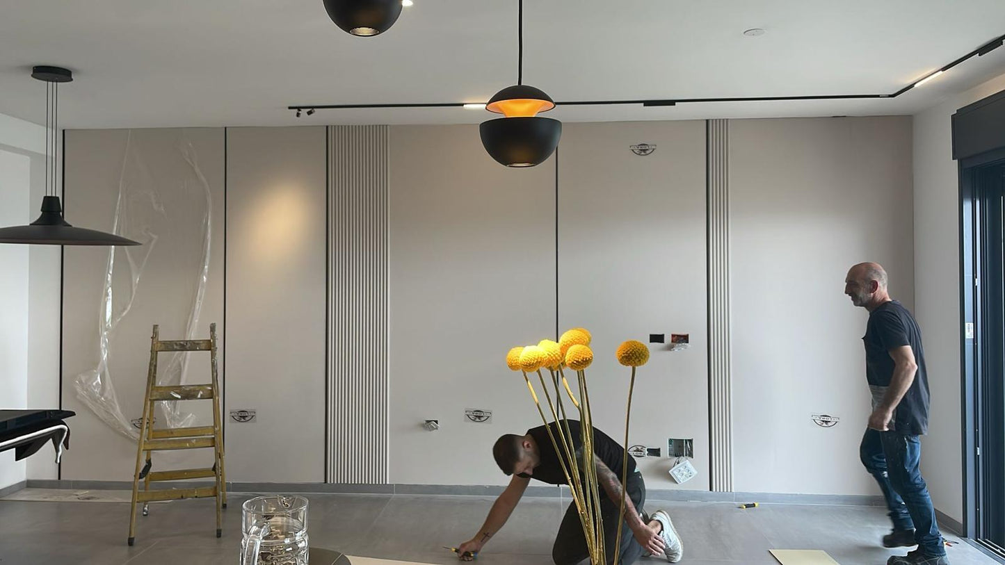 P143 לוח חיפוי קיר 280×120×0.5 ס"מ – גוון פנינה