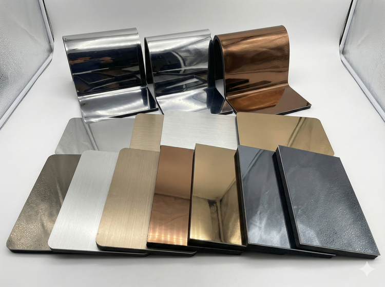 Metal & Mirror – חיפויי קיר במראה מתכתי ומראה