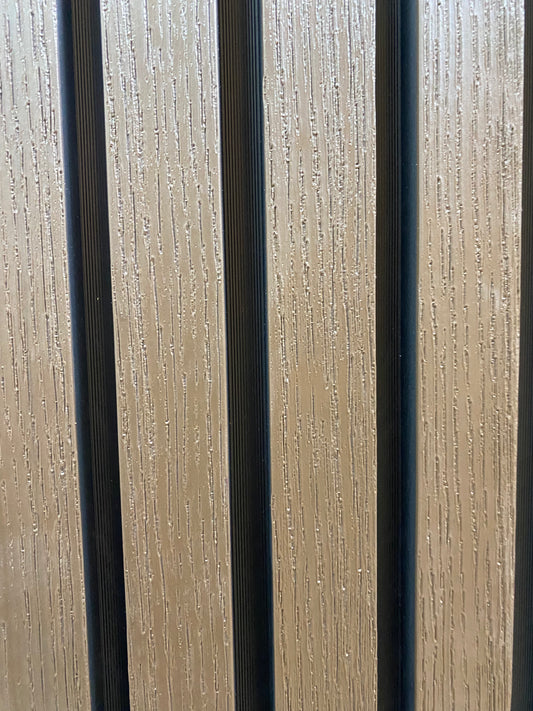 סרגל לחיפוי חוץ בגוון חום בהיר |22x290