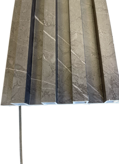 סרגל  אפור עם טקסטורת שיש – דגם 154