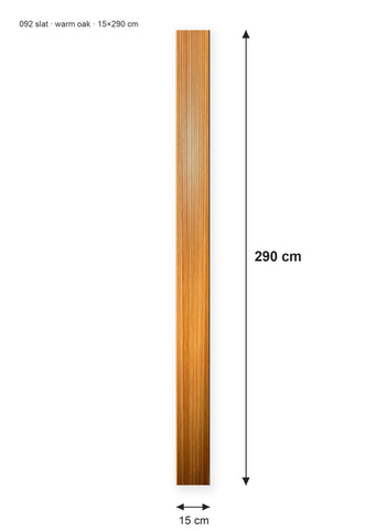 סרגל חיפוי דגם 092 במראה עץ מייפל בהיר במידה 15×290 ס״מ ובעובי 8 מ״מ 