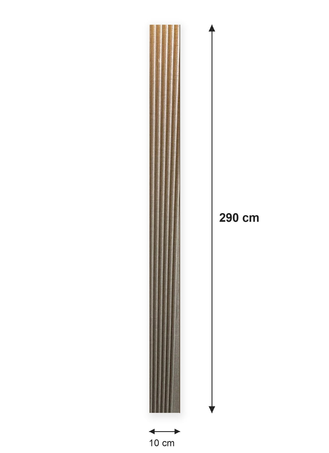 סרגל חיפוי דמוי בד יוטה | דגם PB37 | 10×290 ס״מ